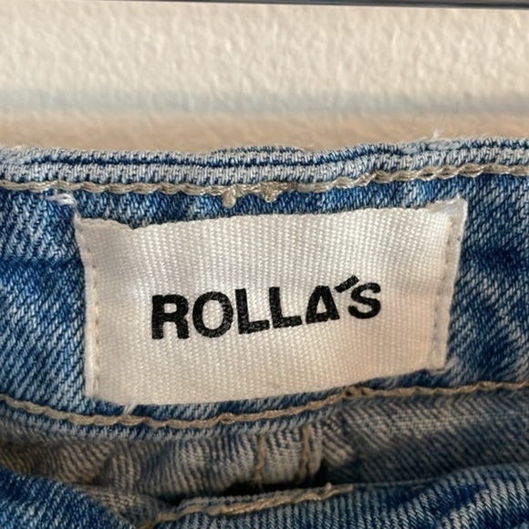 Rolla’s Miller Mid-High Rise Slim Jeans Women’s Size 30 Distressed Light Wash - Picture 7 of 10